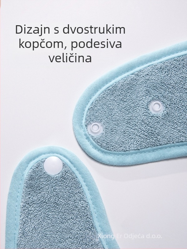 Dječja pregača od Coral fleece za pranje zuba i čišćenje lica, pamuk u sastavu, unisex, 3–8 godina, Sigurnosna klasa A