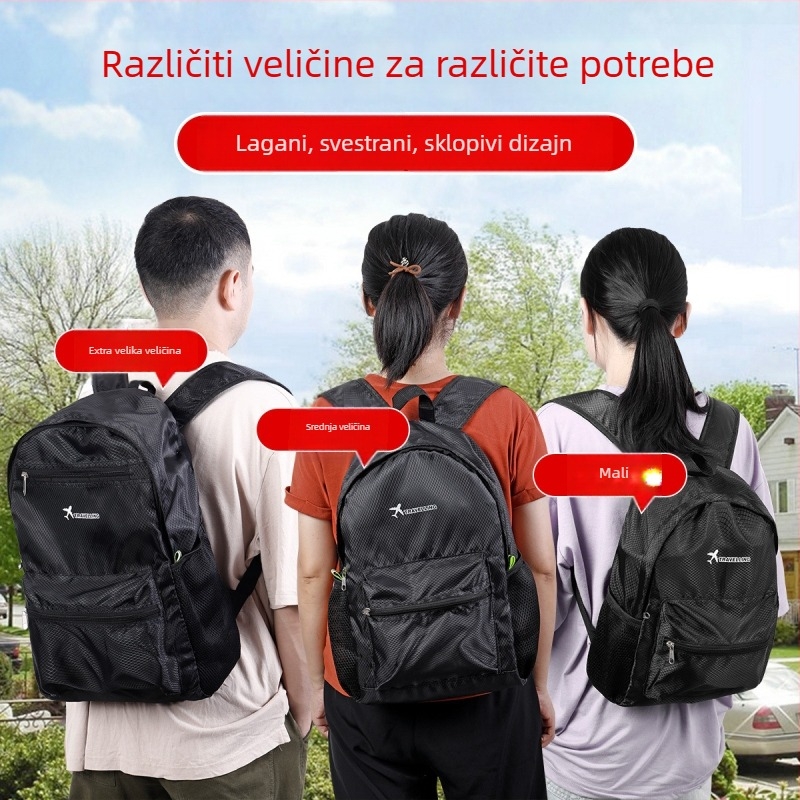 Putni ranac — vodootporan, proširiv, skladištiv (Oxford tkanina, vanjski sportovi, unisex)