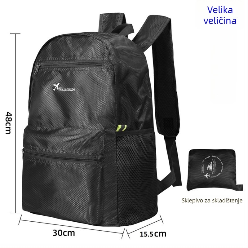 Putni ranac — vodootporan, proširiv, skladištiv (Oxford tkanina, vanjski sportovi, unisex)