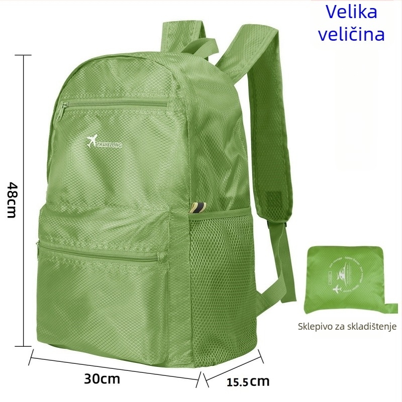 Putni ranac — vodootporan, proširiv, skladištiv (Oxford tkanina, vanjski sportovi, unisex)