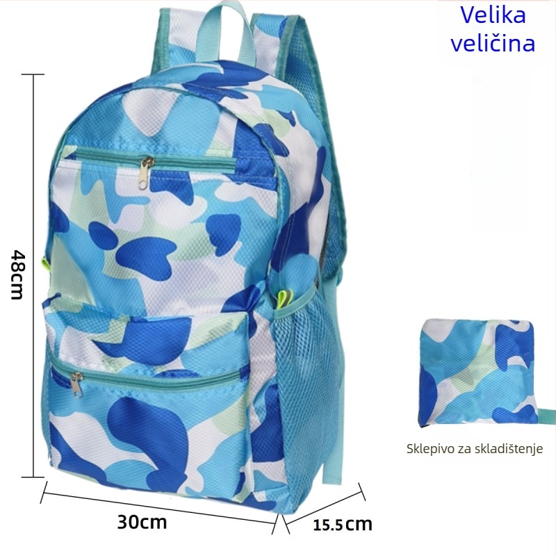 Putni ranac — vodootporan, proširiv, skladištiv (Oxford tkanina, vanjski sportovi, unisex)