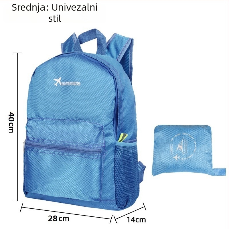 Putni ranac — vodootporan, proširiv, skladištiv (Oxford tkanina, vanjski sportovi, unisex)