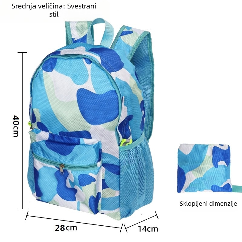 Putni ranac — vodootporan, proširiv, skladištiv (Oxford tkanina, vanjski sportovi, unisex)