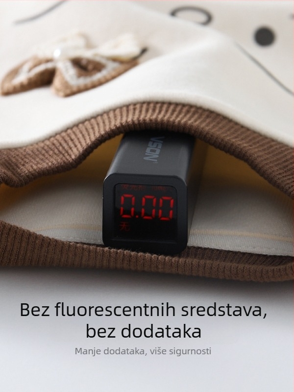 Dječji dvodijelni pamukasti set s karikaturnim printom, dugi rukavi, hlače, jesensko-zimska 2025