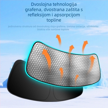 Sjenilo za sunce za MINI Cooper od carAwait – titanij materijal, ravni montaža, tisk loga dostupan