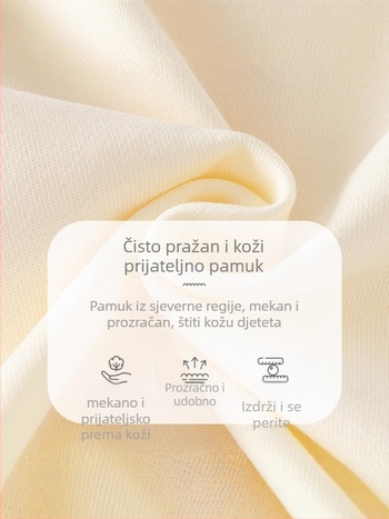 Dječji dvodijelni set od 100% pamuka, dugi rukavi, bez kapuljače, korejski stil princeza s motivima crtani cvjetovi, za uzrast 1–3 godine