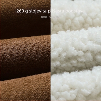 Djevojačka zimska jakna s reverom, jednostruko kopčanje, vanjski poliester i podstava poliester, srednja duljina, dugi rukav