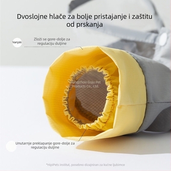 Kišni kaput za pse – otporan na vjetar, reflektirajući, prilagodljiv, PVC tkanina, vodootporni PU sloj (proljeće-ljeto)