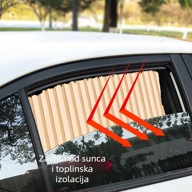 Automobilsko sjenilo od najlonske mreže, magnetsko pričvršćivanje, univerzalno za prozor automobila, zaštita od sunca i toplinska izolacija