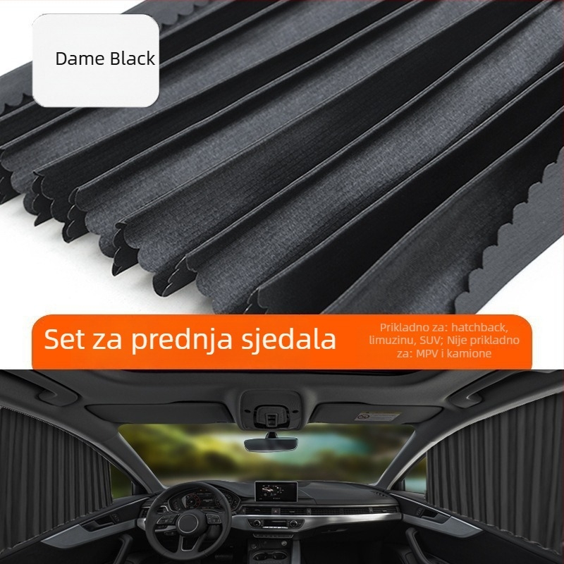 Automobilsko sjenilo od najlonske mreže, magnetsko pričvršćivanje, univerzalno za prozor automobila, zaštita od sunca i toplinska izolacija