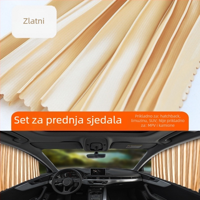 Automobilsko sjenilo od najlonske mreže, magnetsko pričvršćivanje, univerzalno za prozor automobila, zaštita od sunca i toplinska izolacija