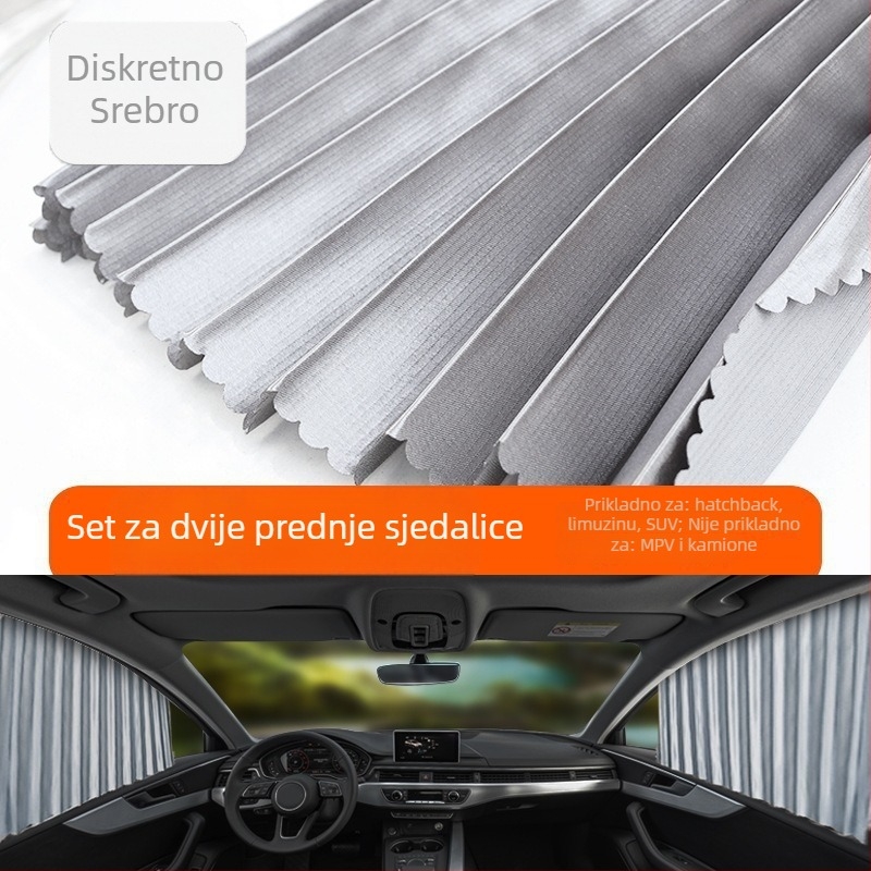Automobilsko sjenilo od najlonske mreže, magnetsko pričvršćivanje, univerzalno za prozor automobila, zaštita od sunca i toplinska izolacija