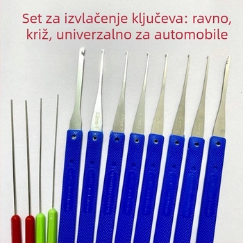 Set alata za vađenje polomljenih ključeva, 12-dijelni, metal i plastika, alati za demontažu, kućna upotreba
