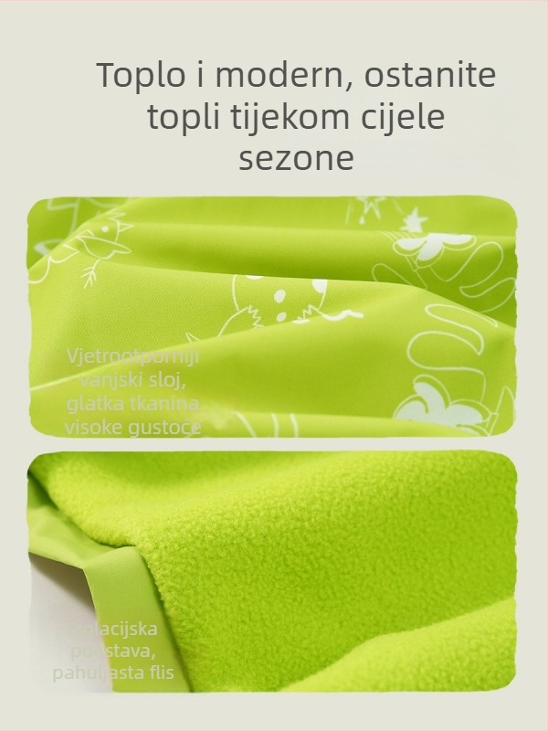 Three-Proof Dječja outdoor jakna s kapuljačom, unisex, kratki kroj, zatvarač, stojeći ovratnik, poliester (Kapuljača, Zatvarač, Stojeći ovratnik, Kratki kroj, Poliester)