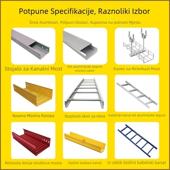 Mrežasta kabelska kanalica, 304 nehrđajući čelik, prilagodljiva, za podatkovni centar, ISO 9001:2000 certifikat