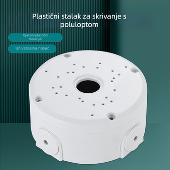 Plastični hemisferni držač kamere s kutijom za kabel i montažu na strop