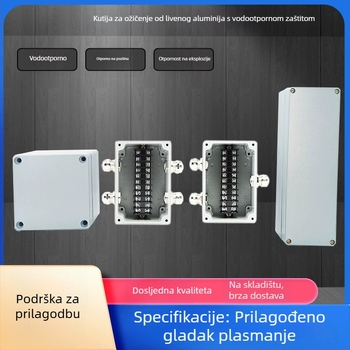 Lit aluminijska vanjska vodootporna kutija za razvodnu kutiju, eksplozijski otporna terminalna kutija, kišoodporna kućišta