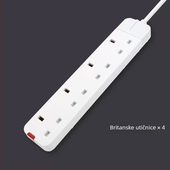 Produžni blok s britanskim standardom, 10A, 110V, UL certificiran, 1500W