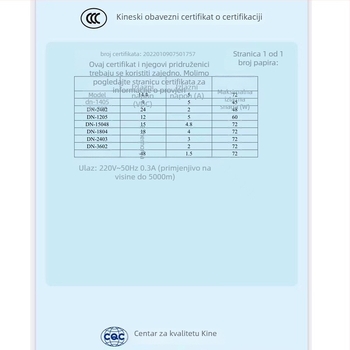 AC-DC modul za smanjenje, izolirano prekidačko napajanje, ulaz 220V, izlaz 12VDC 1A, 12W