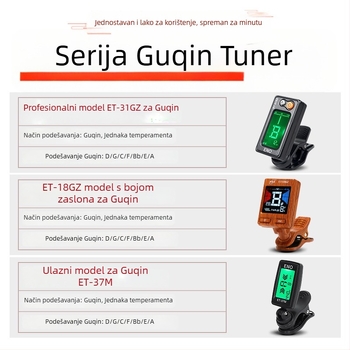 Guzheng tuner – Model ET18GZ, Brend: Eno, Materijal: Plastika, Namijenjeno glazbenom instrumentu, Elektronički tuner
