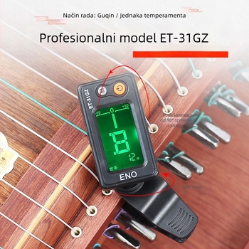 Guzheng tuner – Model ET18GZ, Brend: Eno, Materijal: Plastika, Namijenjeno glazbenom instrumentu, Elektronički tuner