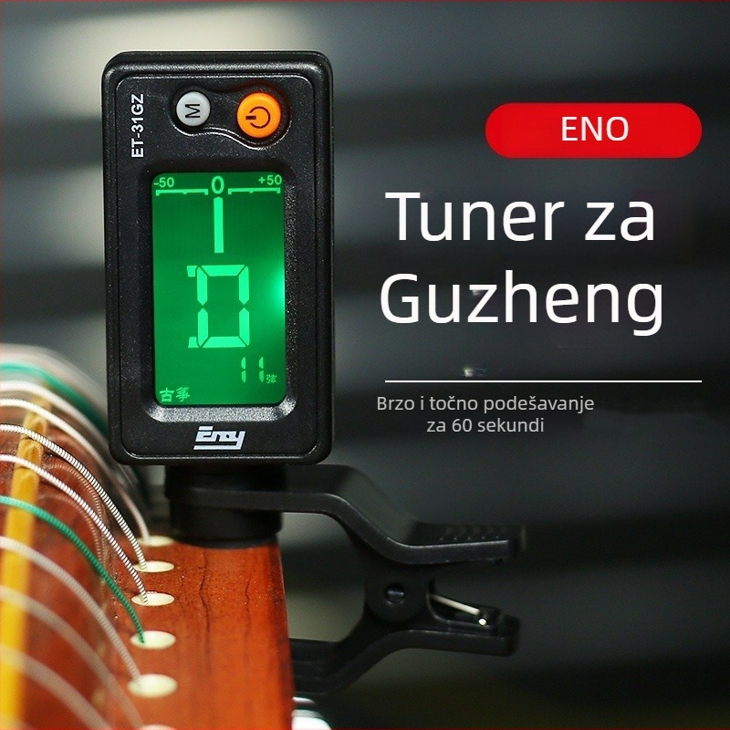Guzheng tuner – Model ET18GZ, Brend: Eno, Materijal: Plastika, Namijenjeno glazbenom instrumentu, Elektronički tuner