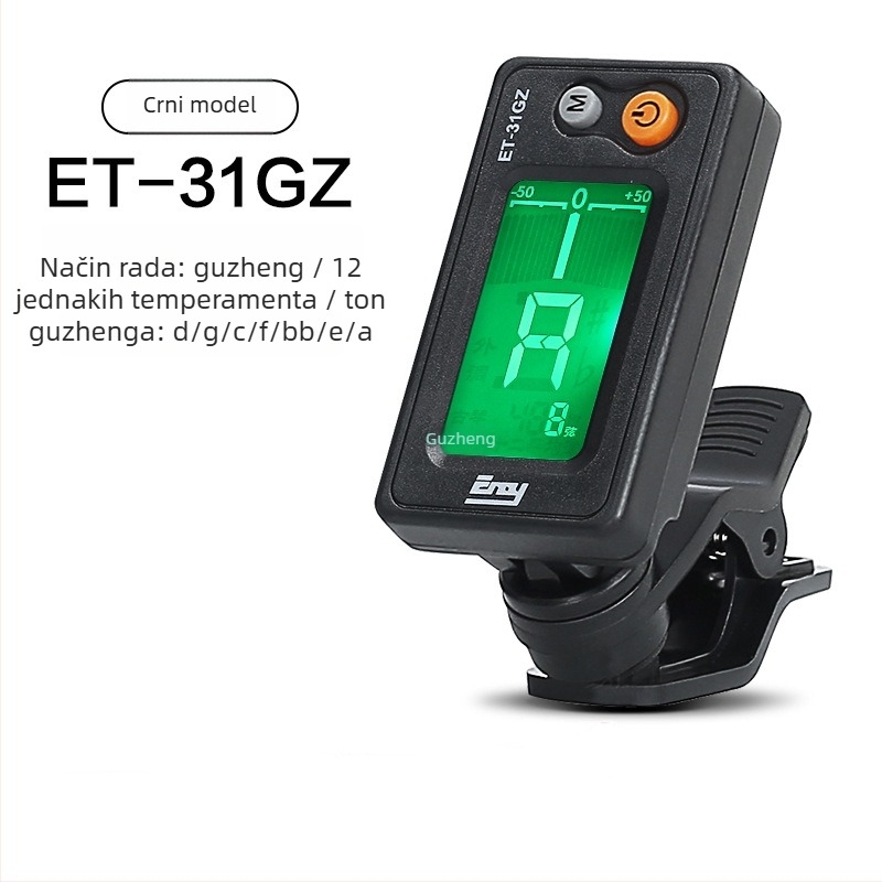Guzheng tuner – Model ET18GZ, Brend: Eno, Materijal: Plastika, Namijenjeno glazbenom instrumentu, Elektronički tuner