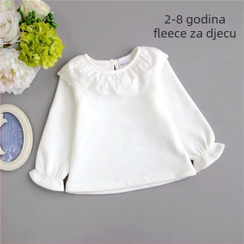 Beplo dječja majica s flecom, rever ovratnik, 100% pamuk, dugi rukavi, za djecu 3-8 godina