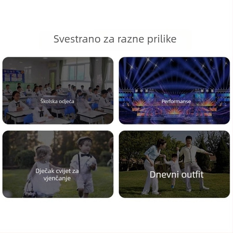 Dječja košulja – neutralan spol, duge rukave, Lolita stil, proljeće i jesen, pamuk-poliester smjesa