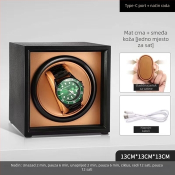 Mehanički navijač satova u kutiji – automatsko navijanje, tih rad, anti-magnetni