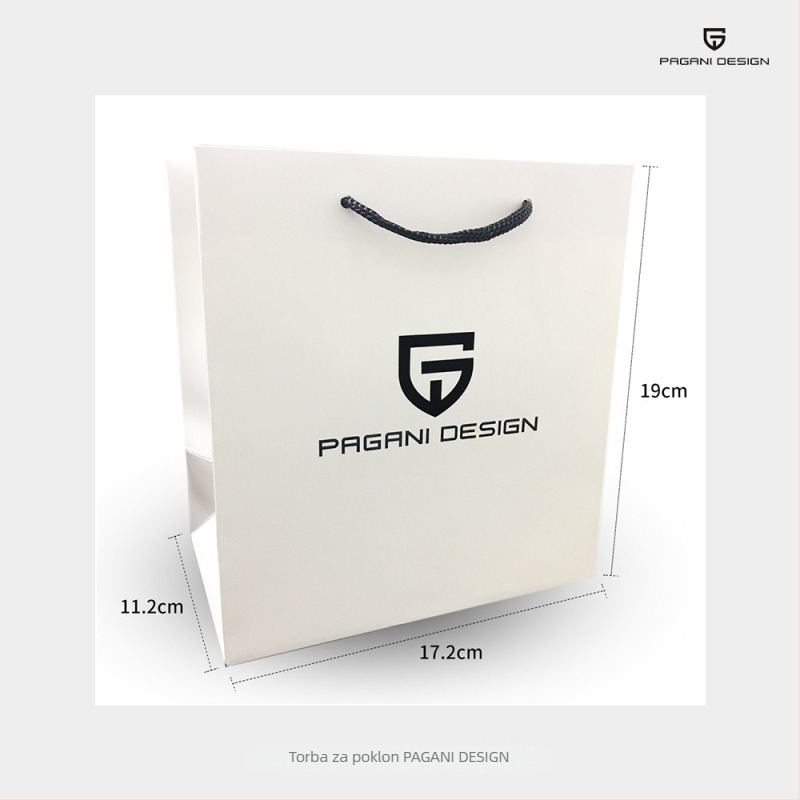 Pagani Design vrećica za poklon za satove, visoko kvalitetna papirnata torba za poklone, otisnuti logotip, prilagodba, ljeto 2021