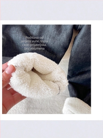 Dječje traperice za dječake – svakodnevni stil, 100% pamuk, zima