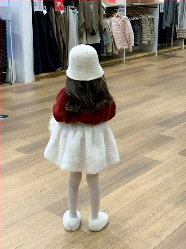 Dječja plisirana suknja u korejskom stilu, 100% pamuk, zima 2024