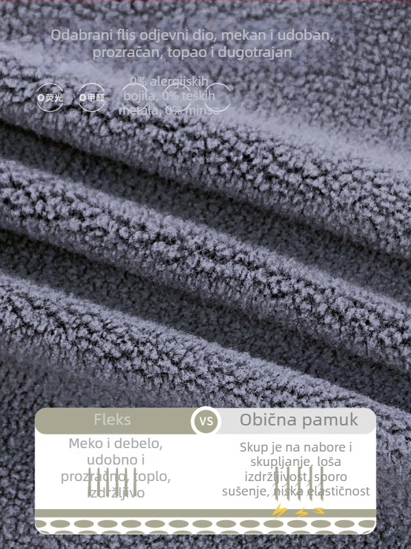 Dječje traperice s flis podstavom, dizajn karikatura i slova, srednji struk, zima 2025