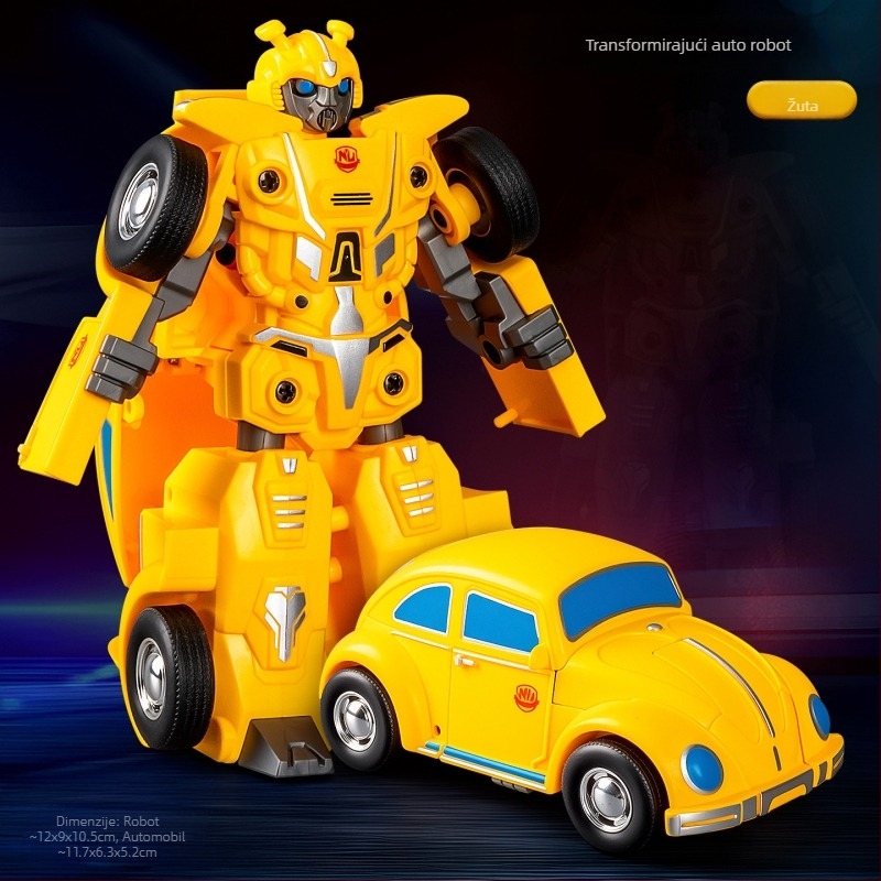 DIY ručno transformirajući robot-automobil model – plastični model automobila s upravljanjem inercijom, simulirano vojno vozilo