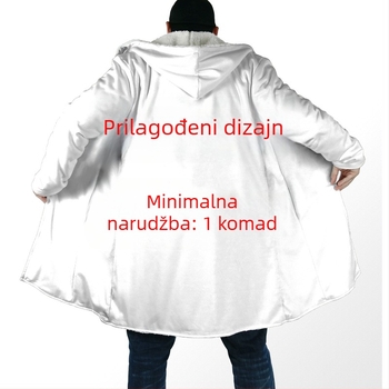 Mantia srednje dužine, ležernog kroja, zatvarač, poliester, umjetna vunena podstava