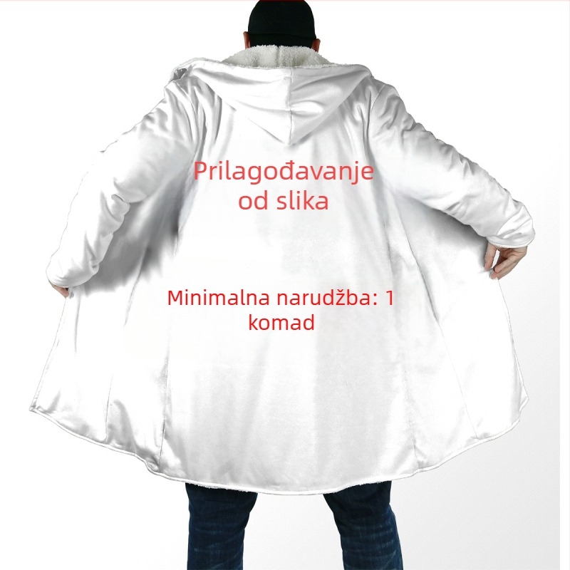 Mantia srednje dužine, ležernog kroja, zatvarač, poliester, umjetna vunena podstava