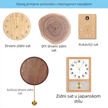 Mosazni pokazivač s tihim kvarcnim pogonom BLADO, bakreni cilindrični jezgra sata, DIY set