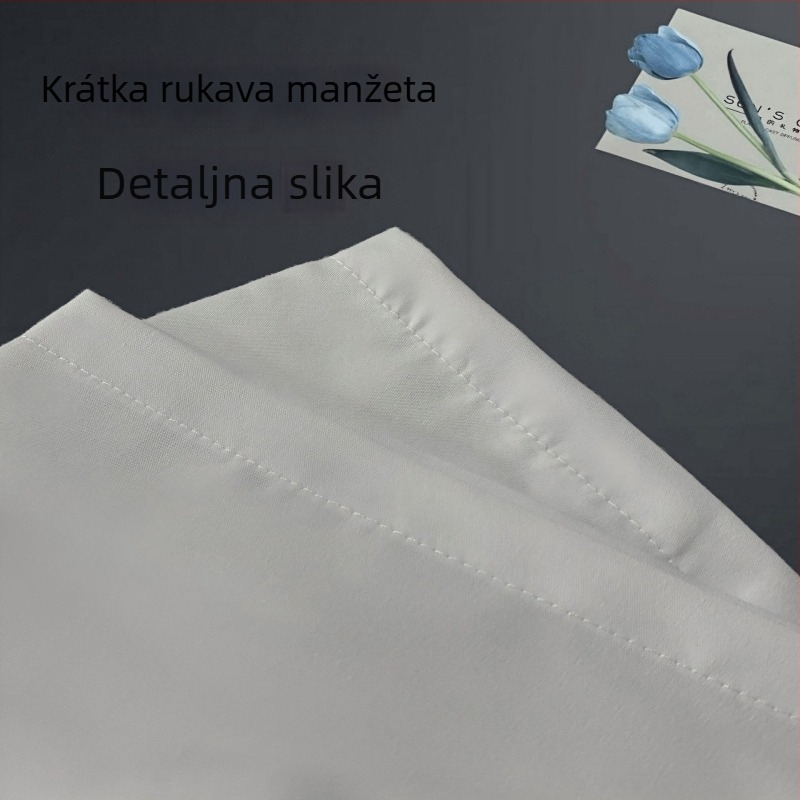 Muška košulja s dugim rukavima, stojeći ovratnik, labav kroj, jednobojna, glavno vlakno: 96% lan, otporna na habanje, pogodna za poslovne i svatbene prilike, proljeće 2025