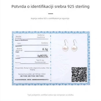 Kun Ling 925 Srebro Geometrijski naušnice za žene, Fashion Commuter stil