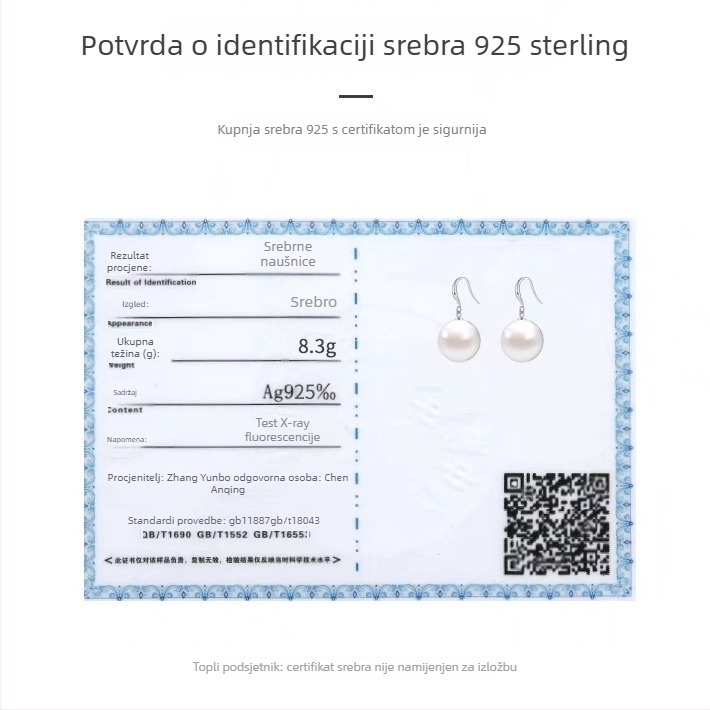 Kun Ling 925 Srebro Geometrijski naušnice za žene, Fashion Commuter stil