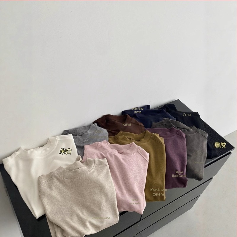 Oversize majica od teškog Tencel-vuna materijala (200 g), Lyocell 70-80%, ovčja vuna 20-30%, dugi rukavi, oversize kroj, jesen 2025
