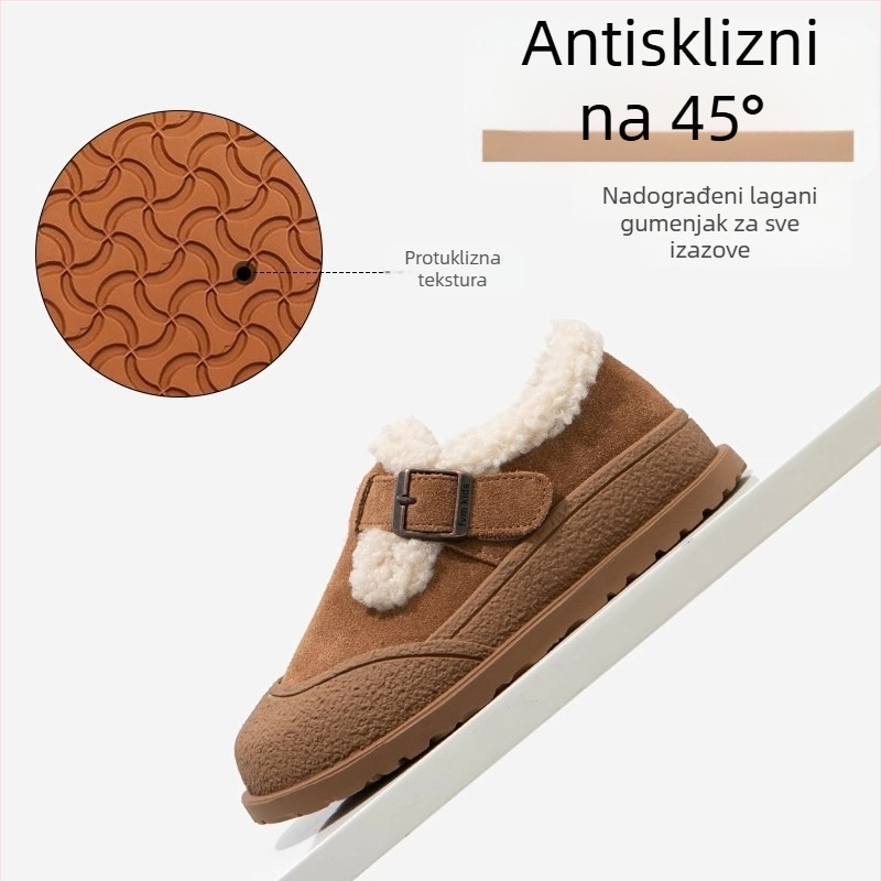 Dječje snježne čizme s lakiranim gornjim dijelom, gumom potplatom, zatvaranje Velcro, debela konstrukcija, za djecu 1–12 godina