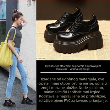 Loafers s debelim potplatom - Gornji materijal: Super fiber | Visina pete iznad 8 cm | Dubok otvor | Uložak PU