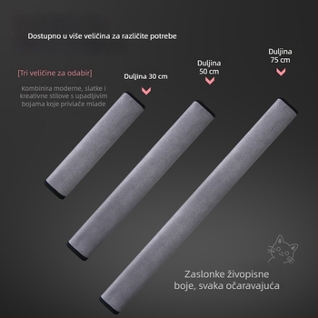 Dekorativni zaštitnik za rame sigurnosnog pojasa automobila, jelenska koža (sued), dekorativni dodatak, bez logotipa