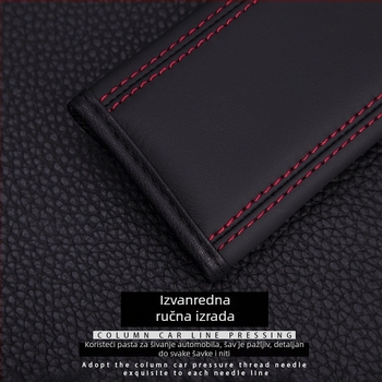 Auto jastučići za pojas ramena, Van Gogh, od Nappa kože, s otisnutim logotipom, kompatibilni s Mercedes-Benz, Audi i BMW