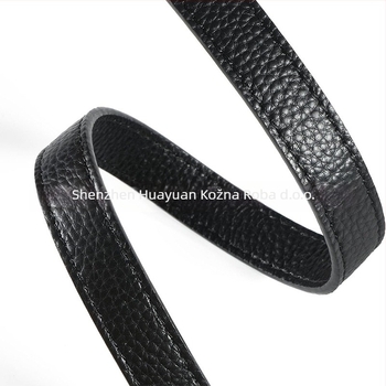 Kožni kaiš za ramenu torbu – zamjena, gradski minimalistički stil, logotip s toplim otiskom