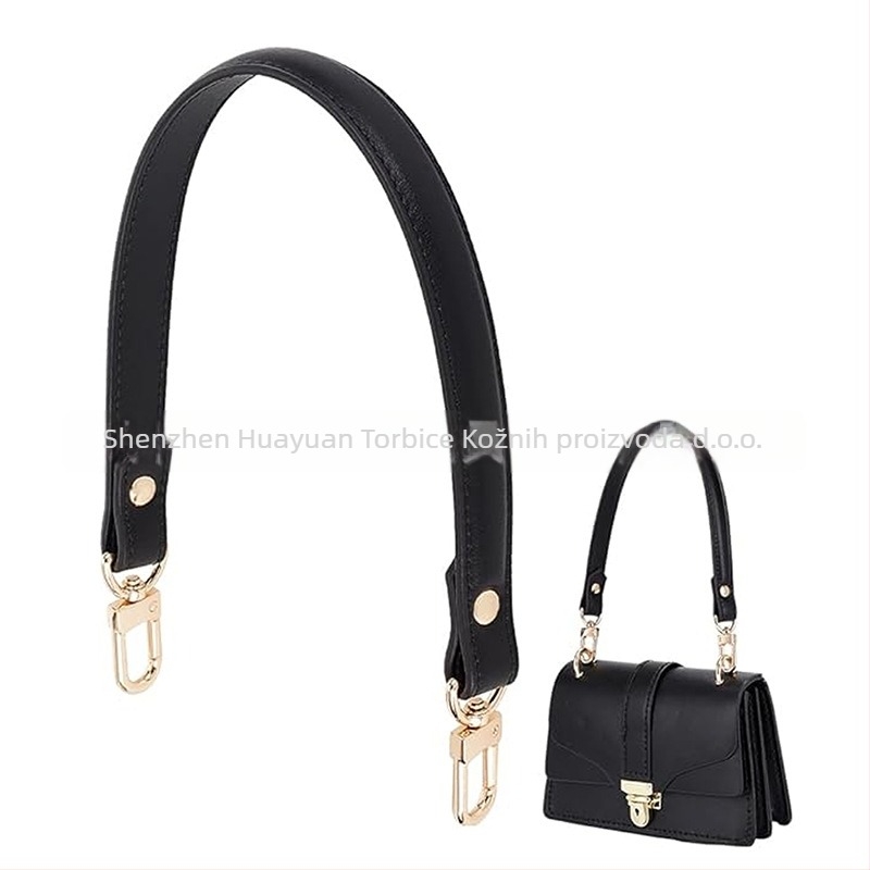 Kožni kaiš za ramenu torbu – zamjena, gradski minimalistički stil, logotip s toplim otiskom