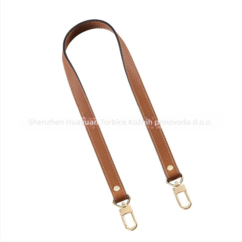 Kožni kaiš za ramenu torbu – zamjena, gradski minimalistički stil, logotip s toplim otiskom