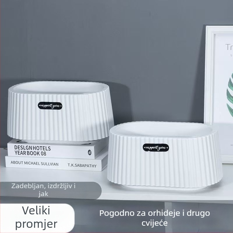 Minimalistička keramička saksija za Phalaenopsis orhideje – ukras dnevnog boravka
